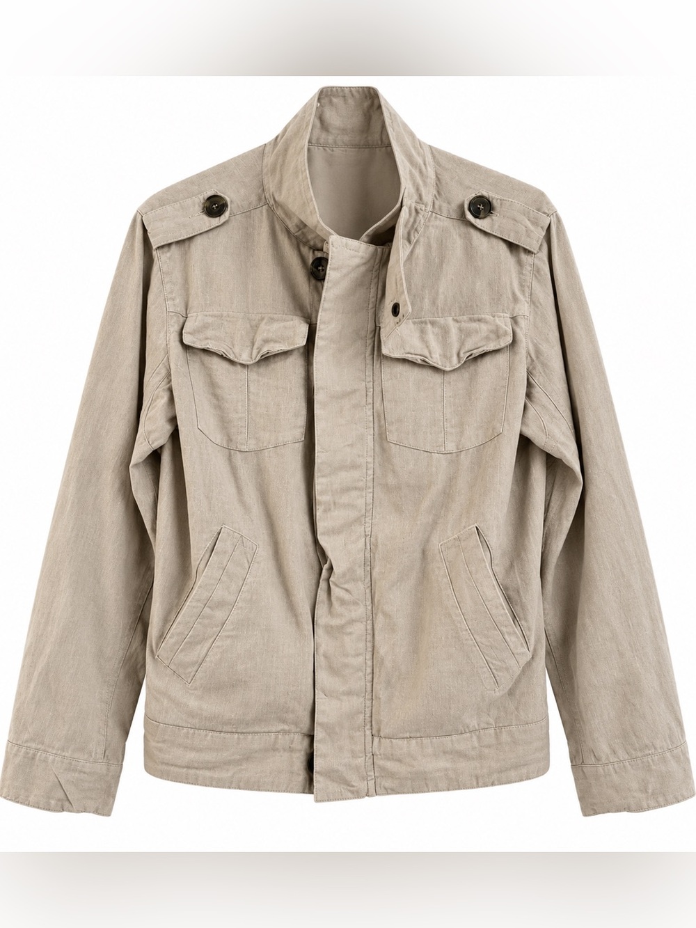 Men's Beige Casual Jacket Nice Collective